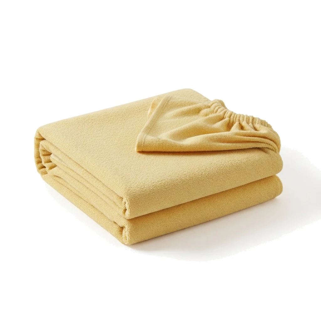 FROTÉ COMFORT žluté napínací prostěradlo