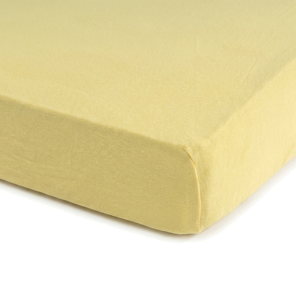JERSEY COMFORT žluté napínací prostěradlo